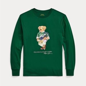 Polo Ralph Lauren Green Shirt with Yellow Logo